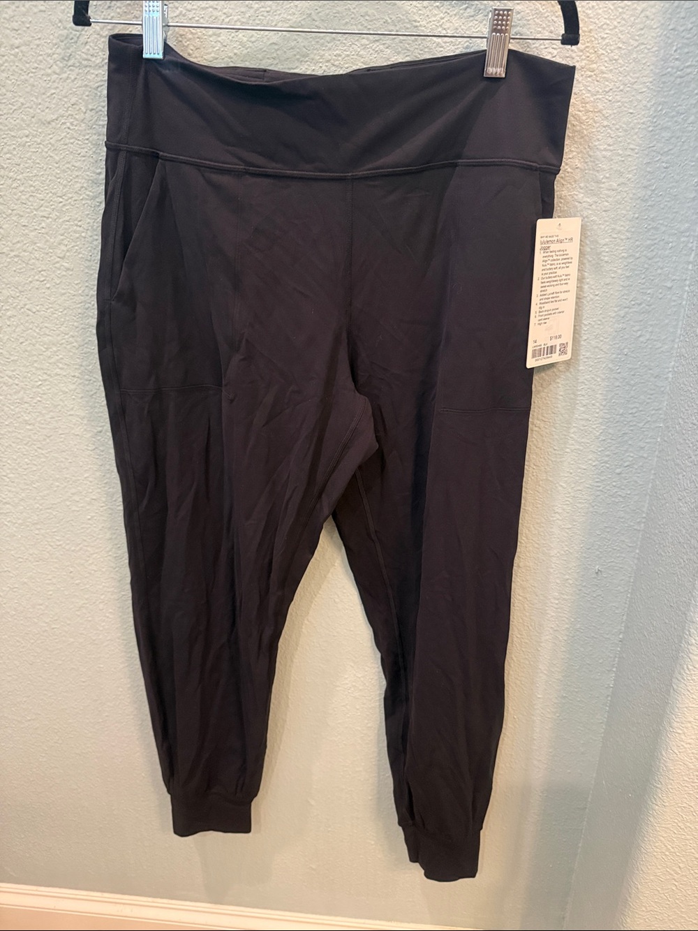 Lululemon Align HR Jogger Black Size 14 NWT